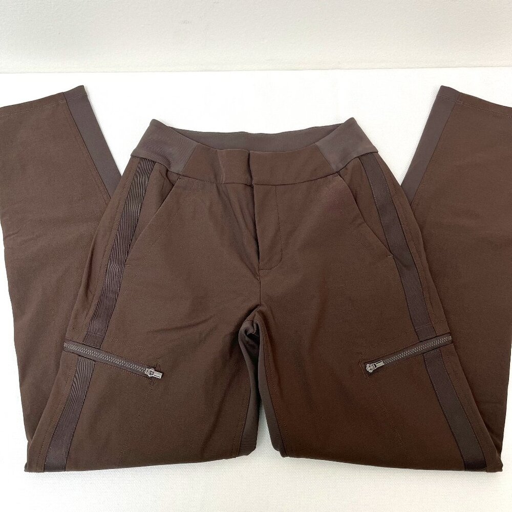 Athleta Wander Hybrid Pant Chestnut Brown Tapered Leg Cargo Women's Size 0